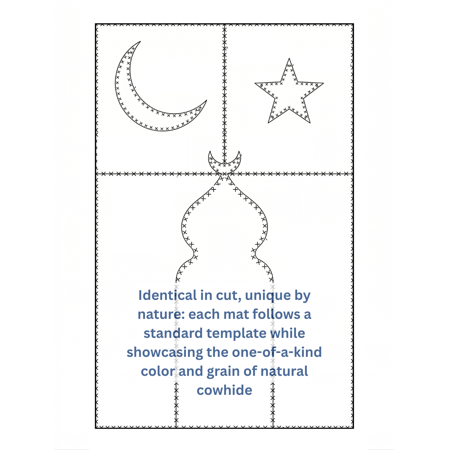 "Bright Sky" Luxury Cowhide Prayer Mat | Gift Boxed Set