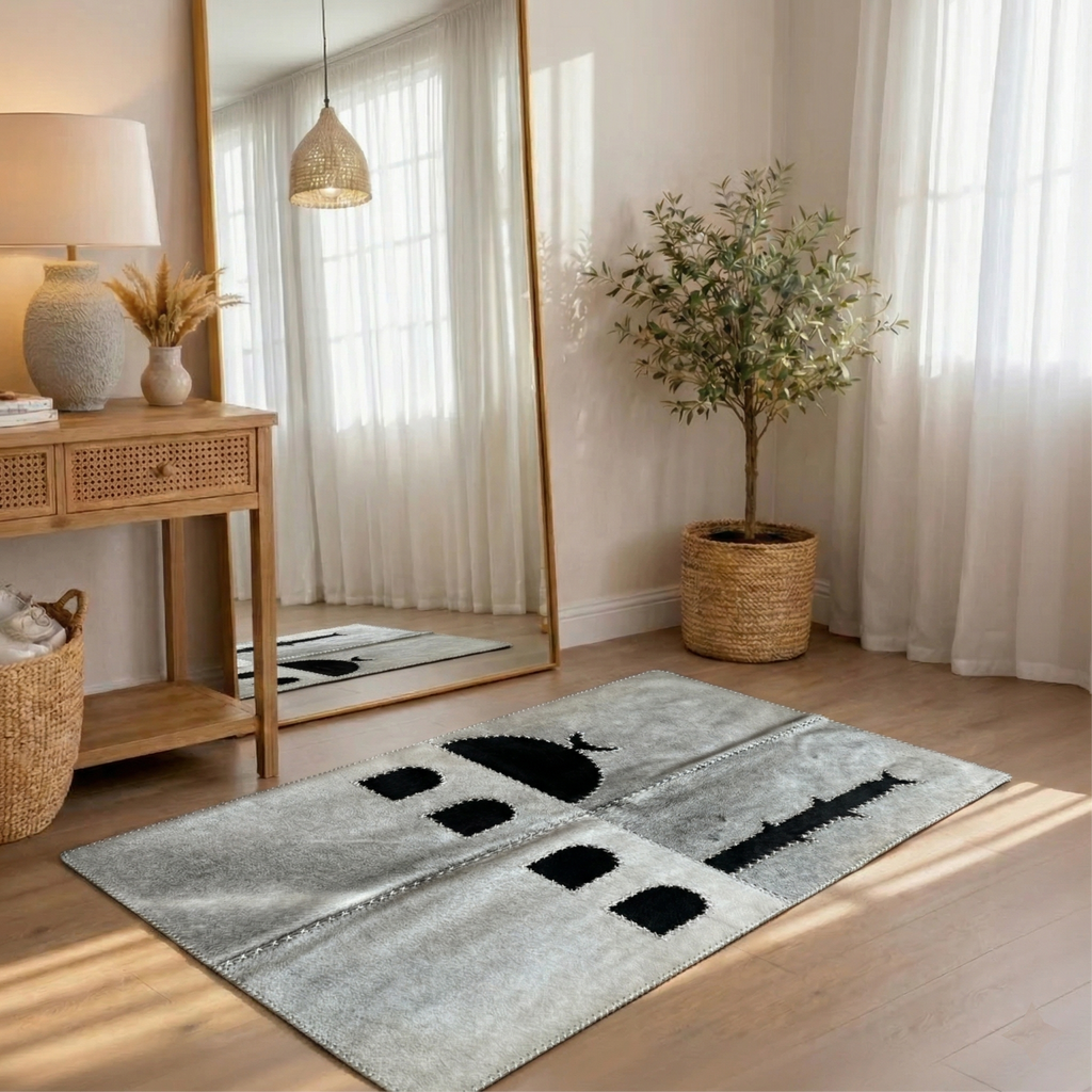 "Bright Day" Luxury Cowhide Prayer Mat | Gift Boxed Set