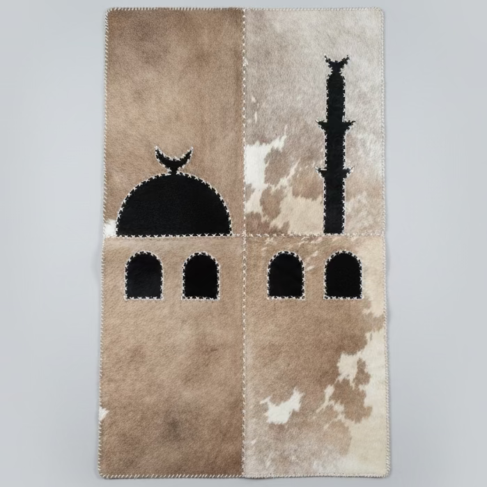 "Bright Day" Luxury Cowhide Prayer Mat | Gift Boxed Set
