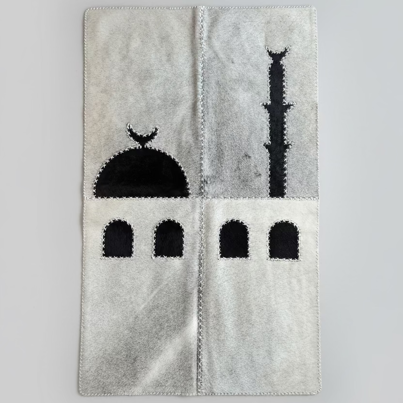 "Bright Day" Luxury Cowhide Prayer Mat | Gift Boxed Set