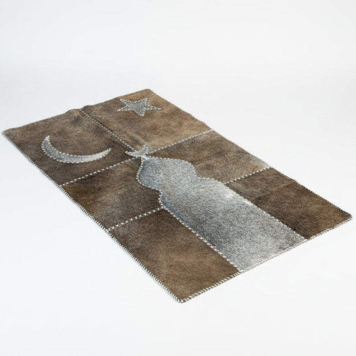 "Bright Sky" Luxury Cowhide Prayer Mat | Gift Boxed Set