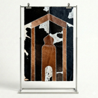 "Jannah Key" Brown Luxury Cowhide Prayer Mat | Gift Boxed Set