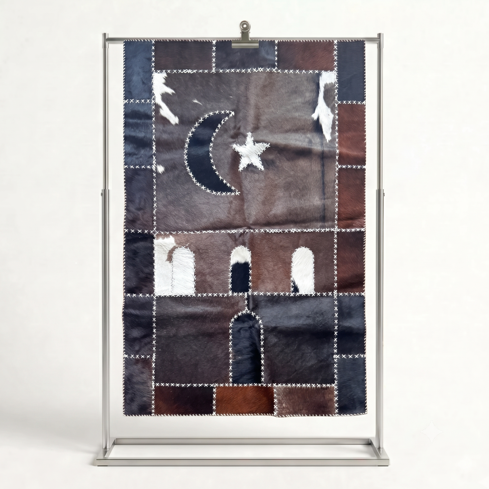 "Qamar Star" Luxury Cowhide Prayer Mat | Gift Boxed Set
