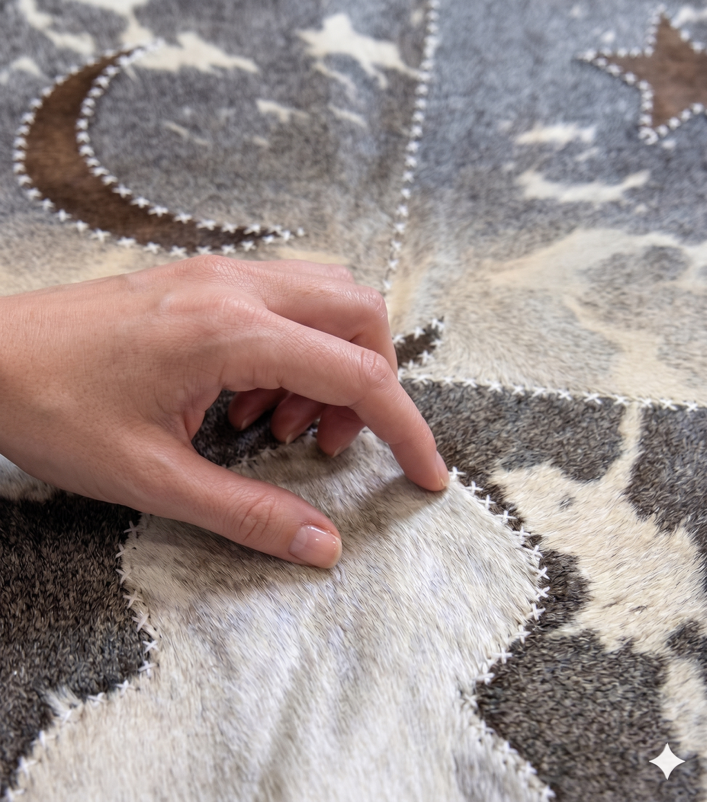 "Bright Sky" Luxury Cowhide Prayer Mat | Gift Boxed Set