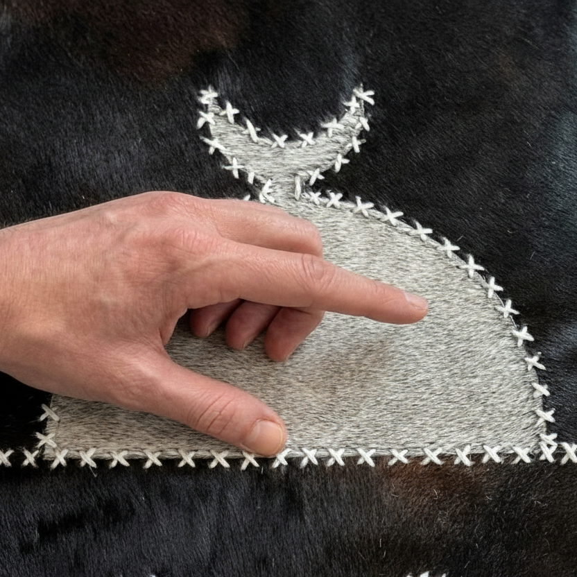 "Bright Night" Luxury Cowhide Prayer Mat | Gift Boxed Set