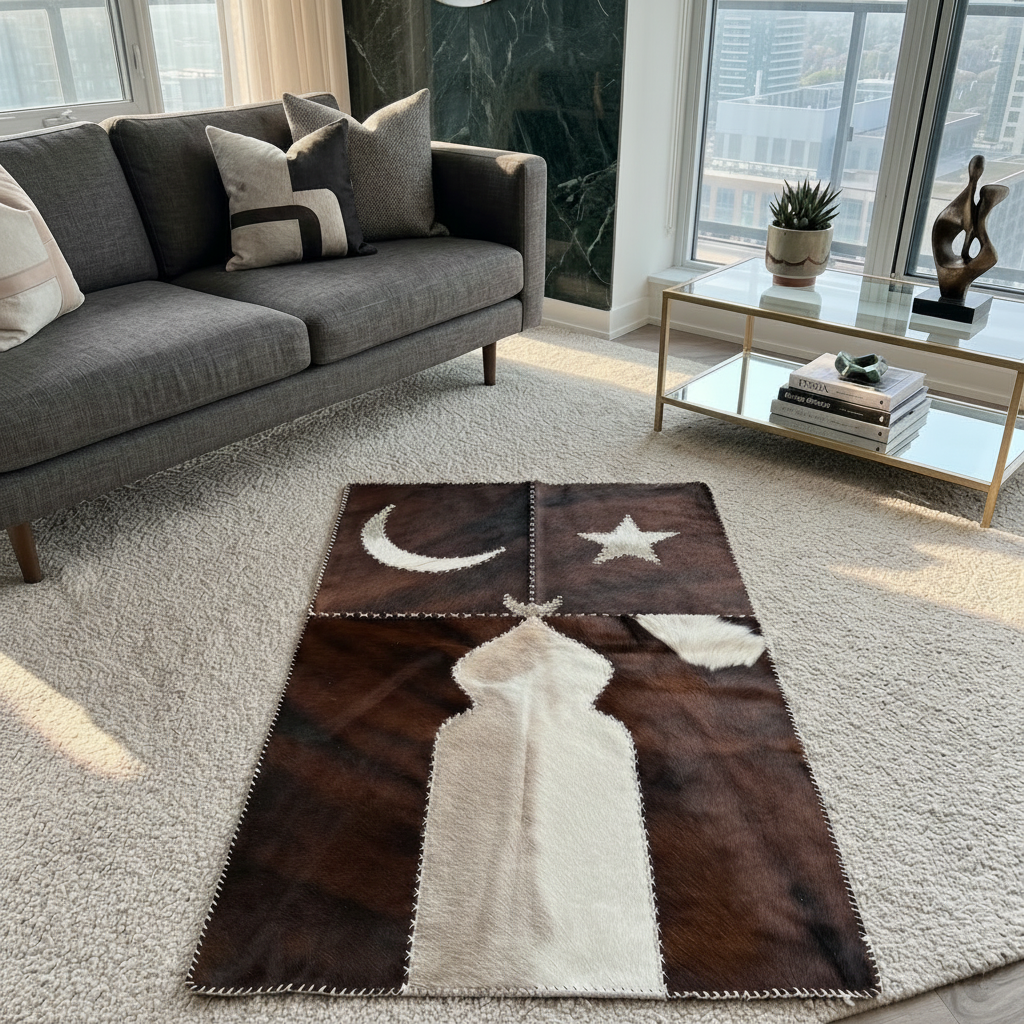 "Night Sky" Luxury Cowhide Prayer Mat | Gift Boxed Set