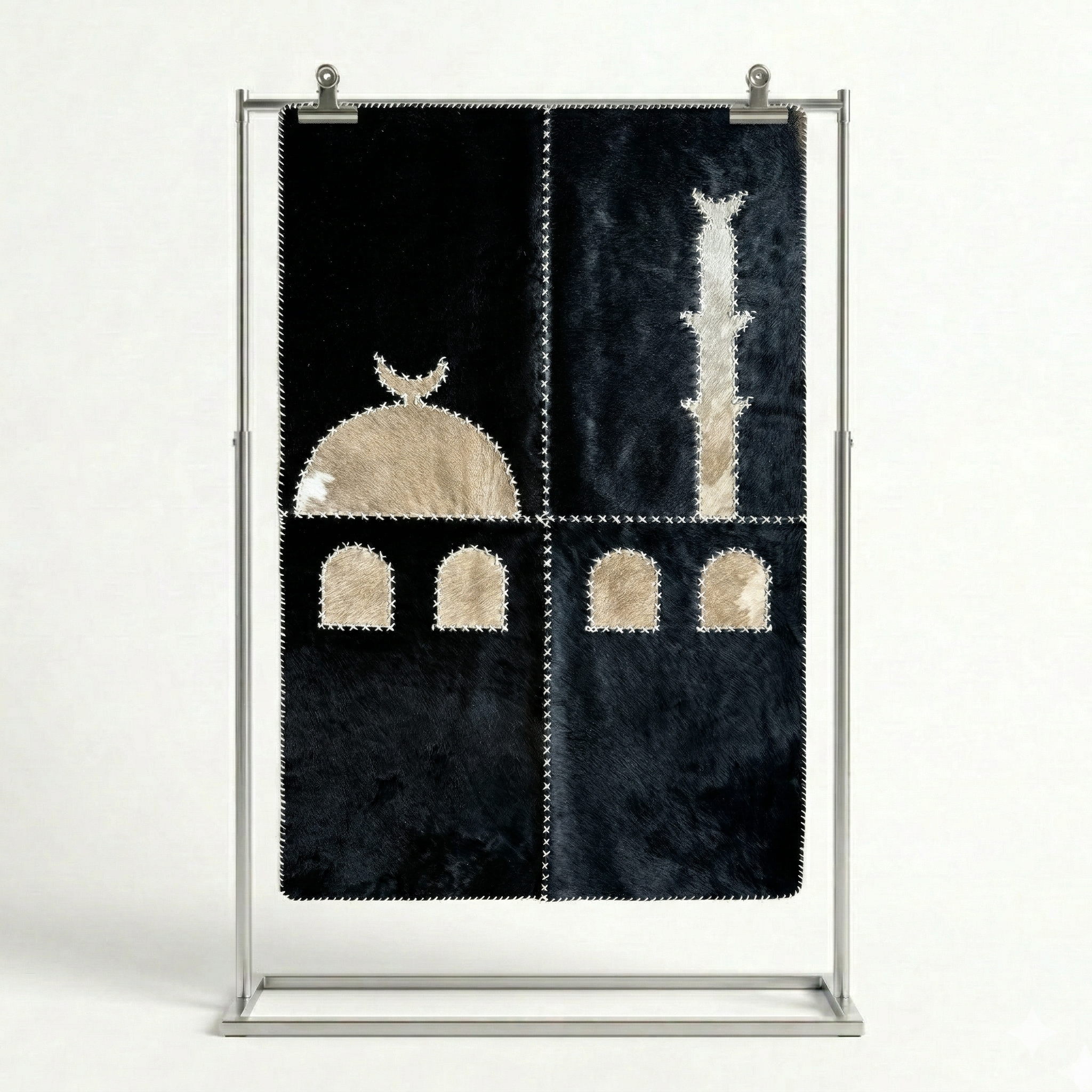 "Bright Night" Luxury Cowhide Prayer Mat | Gift Boxed Set