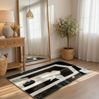 "Jannah Key" Beige Luxury Cowhide Prayer Mat | Gift Boxed Set