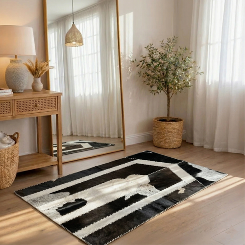 "Jannah Key" Beige Luxury Cowhide Prayer Mat | Gift Boxed Set