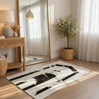 "Jannah Key" Beige Luxury Cowhide Prayer Mat | Gift Boxed Set