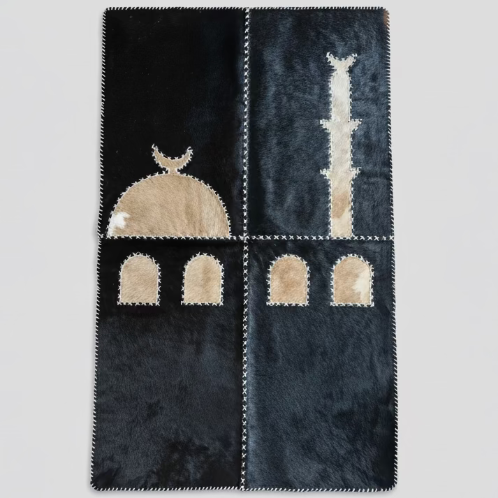 "Bright Night" Luxury Cowhide Prayer Mat | Gift Boxed Set