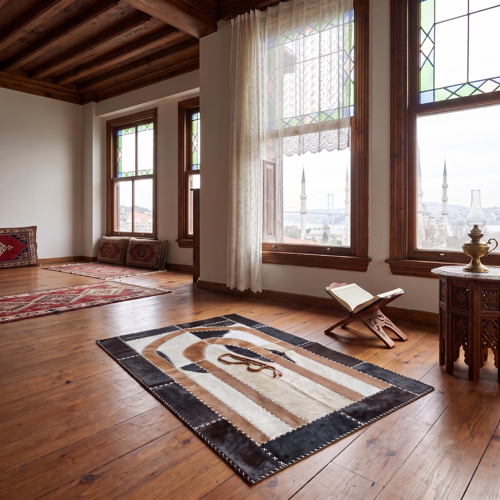 "Sanctuary Arch" Luxury Cowhide Prayer Mat | Gift Boxed Set (Copy)