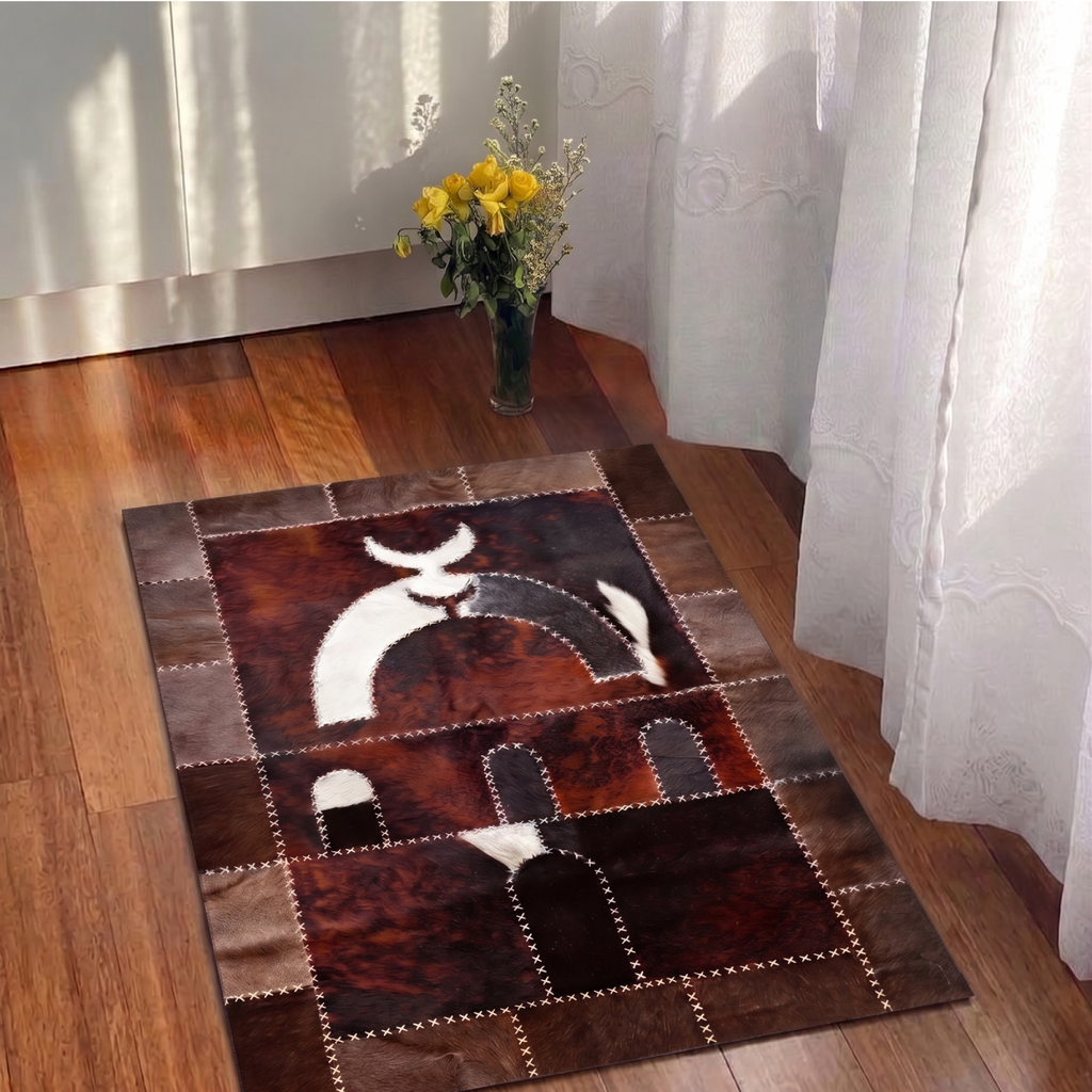 "Twin Moon" Luxury Cowhide Prayer Mat | Gift Boxed Set